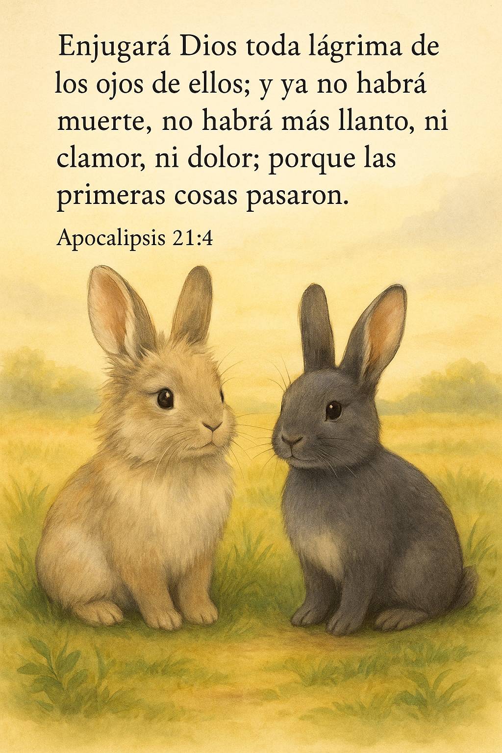 ✝️👑 Devocional: Enjugará Dios toda lágrima  📖🐇🐇